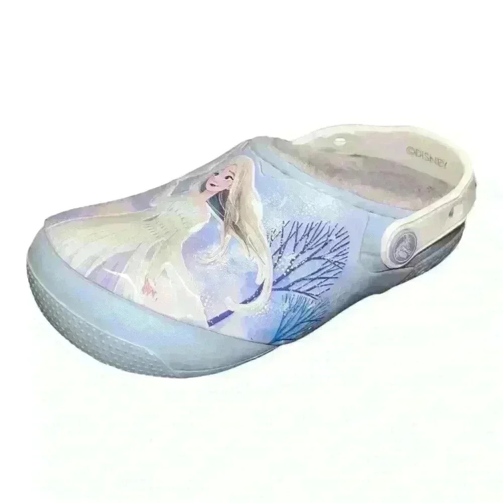 Crocs Fun Lab Little Kids Fur-Lined Disney Frozen II Clog - Size C12 - Picture 8 of 16